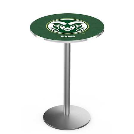 Holland Bar Stool Co 42" Stainless Steel Colorado State Pub Table L214S4228ColoSt